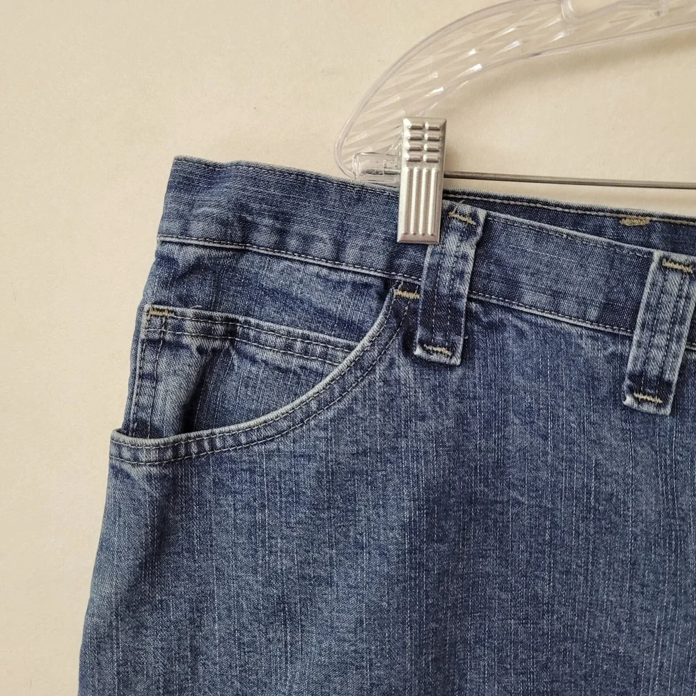 Wrangler Mens Carpenter Denim Shorts Size 46‎ Blue Medium Wash Utility Workwear